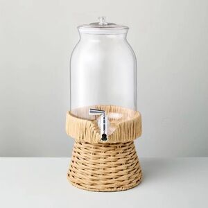 7L Drink Dispenser with Woven Stand - Hearth & Hand™ with Magnolia